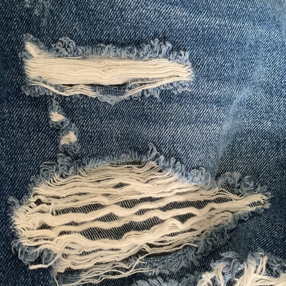 Abercrombie & Fitch Hi-Rise Blue Denim Shorts Size 26/2 #525 - Picture 4 of 8